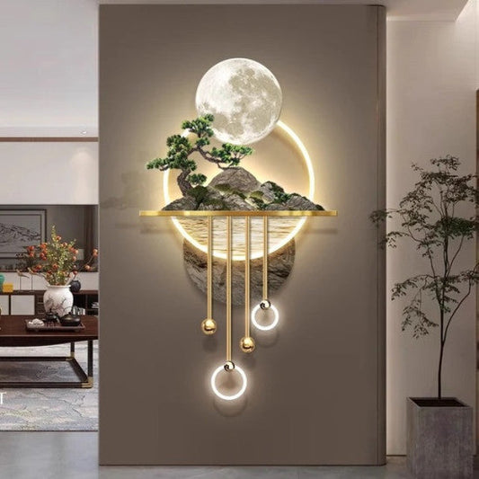 3D Wall Decoration - Moon Wall Decor LED Lamp